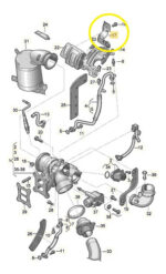 Suporte Defletor Calor Suporte Turbina Audi Tt S 2015 A 2017 - Imagem 2