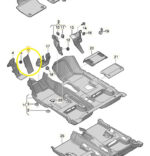 Moldura Apoio Descanso Pé Motorista Audi Tt S 2015 A 2017 - Imagem 2