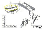 Suporte Corta Fogo Motor Bmw X3m Competition 2021 2024 Direito - Imagem 2