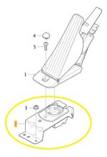 Suporte Pedal Acelerador Volvo Xc60 T8 Plus 2019 A 2023 Oem - Imagem 2