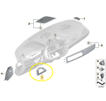 Moldura Difusor Ar Bmw M2 Competition F87 2019 2021 Esquerdo - Imagem 2
