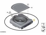 Alto Falante Subwoofer Banco Bmw M6 F06 2013 a 2017 Original - Imagem 2