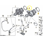 Abraçadeira Catalisador Escape Bmw M5 M6 F10 F06 2013 a 2017 - Imagem 2
