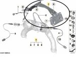 Suporte Sonda Lambda Catalisador Bmw M5 M6 F06 F10 2013 a 2017 - Imagem 2