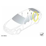 Vidro Fixo Traseiro Bmw M6 F06 2013 a 2017 Direito Original - Imagem 2