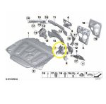 Isolante Parede Corta Fogo Bmw M5 M6 F06 F10 2013 A 2017 Oem - Imagem 2