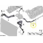 Mangueira Cano Bomba Agua Bmw M5 M6 F10 F06 2013 a 2017 Oem - Imagem 2