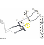 Mangueira Radiador Oleo Cambio Bmw M5 M6 F10 F06 2013 a 2017 - Imagem 2