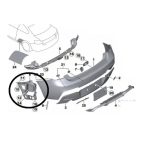 Suporte Guia Parachoque Traseiro Bmw M2c F87 2019 A 2021 Direito - Imagem 2