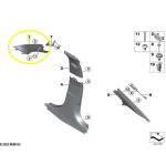 Moldura Coluna Parabrisa Bmw 320i G20 M Sport 2021 2024 Esquerdo - Imagem 3