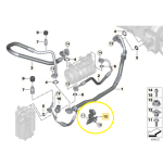 Suporte Mangueira ar Condicionado Bmw 320i G20 m Sport 2023 - Imagem 2
