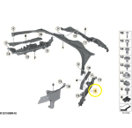 Suporte Parede Corta Fogo Bmw 320i G20 M Sport 2021 2024 Esquerdo - Imagem 2
