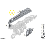 Defletor Térmico Turbina Motor Bmw X4 M40 2019 2020 2021 2022 - Imagem 2