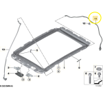 Tubo Escoamento Agua Teto Solar Bmw X4 M40 2019 a 2022 Direito - Imagem 2