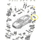 Suporte Chicote Carroceria Audi Rs E Tron Gt 2022 2024 Traseiro - Imagem 2