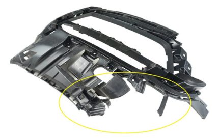 Grade Suporte Acabamento Milha Esquerdo Porsche Panamera 971