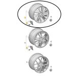 Roda Traseira Audi Rs E Tron Gt 2022 a 24 Com Pneu 1900km - Imagem 2