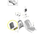 Acabamento Painel Traseiro Banco Porsche Macan 2015 a 2017 - Imagem 2
