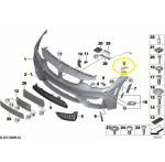 Suporte Parachoque Paralama Bmw M3 M4 F80 F82 2015 2018 Esq - Imagem 2
