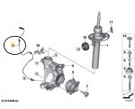 Sensor Abs Bmw X4 M40 2019 2020 2021 2022 Dianteiro Original - Imagem 2