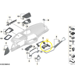 Suporte Central Multimidia Bmw M3 Competition G80 2021 2025 - Imagem 2