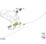 Modulo Amplificador Antena Bmw X4 M40 G02 2019 2020 2021 2022 - Imagem 2