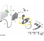 Suporte Base Maçaneta Dianteira Bmw X4 M40 2019 a 2022 Direita - Imagem 2