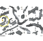 Suporte Chicote Tampa Traseira Bmw X4 M40 2019 a 2022 Esquerdo - Imagem 2