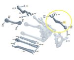 Braço Suspensao Mercedes C300 Amg Line Eq 2022 2024 Traseiro - Imagem 2