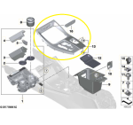 Moldura Trambulador Console Central Bmw X4 M40 G02 2019 a 2022 - Imagem 2