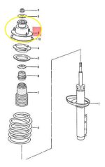 Batente Coxim Suspensao Traseira Porsche Boxster 1997 A 2012 - Imagem 2