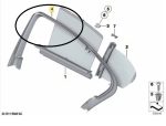 Moldura Arco Porta Bmw M5 F10 2012 a 2016 Traseira Esquerda - Imagem 2