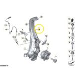 Manga Eixo Montante Bmw X5 50e M Sport 2024 2025 Dianteiro Esquerdo - Imagem 3