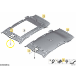Forro Forraçao Teto Bmw X5 50e M Sport G05 2024 2025 Oem - Imagem 2
