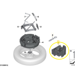 Isopor Suporte Ferramentas Bmw X5 50e M Sport G05 2024 2025 - Imagem 2