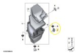 Suporte Caixa Filtro ar Admissao Bmw X5 50e M Sport G05 2024 - Imagem 2