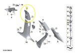 Acabamento Moldura Coluna Bmw X5 50e M Sport G05 2024 Esq - Imagem 2