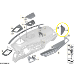 Acabamento Lateral Painel Bmw X5 50e M Sport 2024 2025 Esq - Imagem 2
