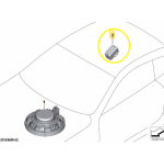 Microfone Bluetooth Teto Bmw X5 50e M Sport G05 2024 2025 - Imagem 2