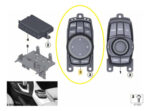 Botao Multimidia Idrive Bmw M3 M4 F80 F82 2015 A 2018 Oem - Imagem 2