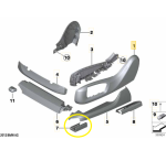 Acabamento Trilho Banco Bmw X5 50e M Sport G05 2024 2025 Esq - Imagem 2