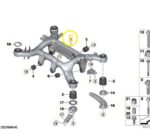 Agregado Quadro Suspensao Bmw X5 50e M Sport 2024 2025 Tras - Imagem 3