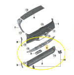 Moldura Soleira Porta Malas Bmw X5 50e M Sport 2024 2025 Oem - Imagem 2