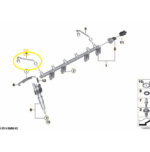 Tubo Bico Flauta Combustivel Bmw 1m Coupe E82 N54 2011 2012 - Imagem 2