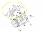 Suporte Compressor Ar Condicionado  Bmw 1m E82 N54 2011 2012 - Imagem 2