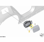 Trava Atuador Portinhola Tanque Combustível Bmw X4 M40 2021 - Imagem 2