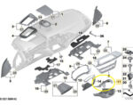 Acabamento Superior Coluna Direçao Bmw X3m Competition 2021 A 2024 - Imagem 3