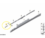 Suporte Guia Spoiler Lateral Bmw 420i F32 2014 a 2020 Esquer - Imagem 2