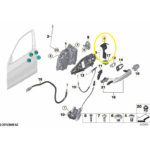 Suporte Maçaneta Bmw X6 F16 2014 a 2019 Dianteiro Direito - Imagem 2