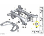 Suporte Direito Agregado Traseiro Bmw M5 M6 F06 F10 2013 A 2017 - Imagem 3
